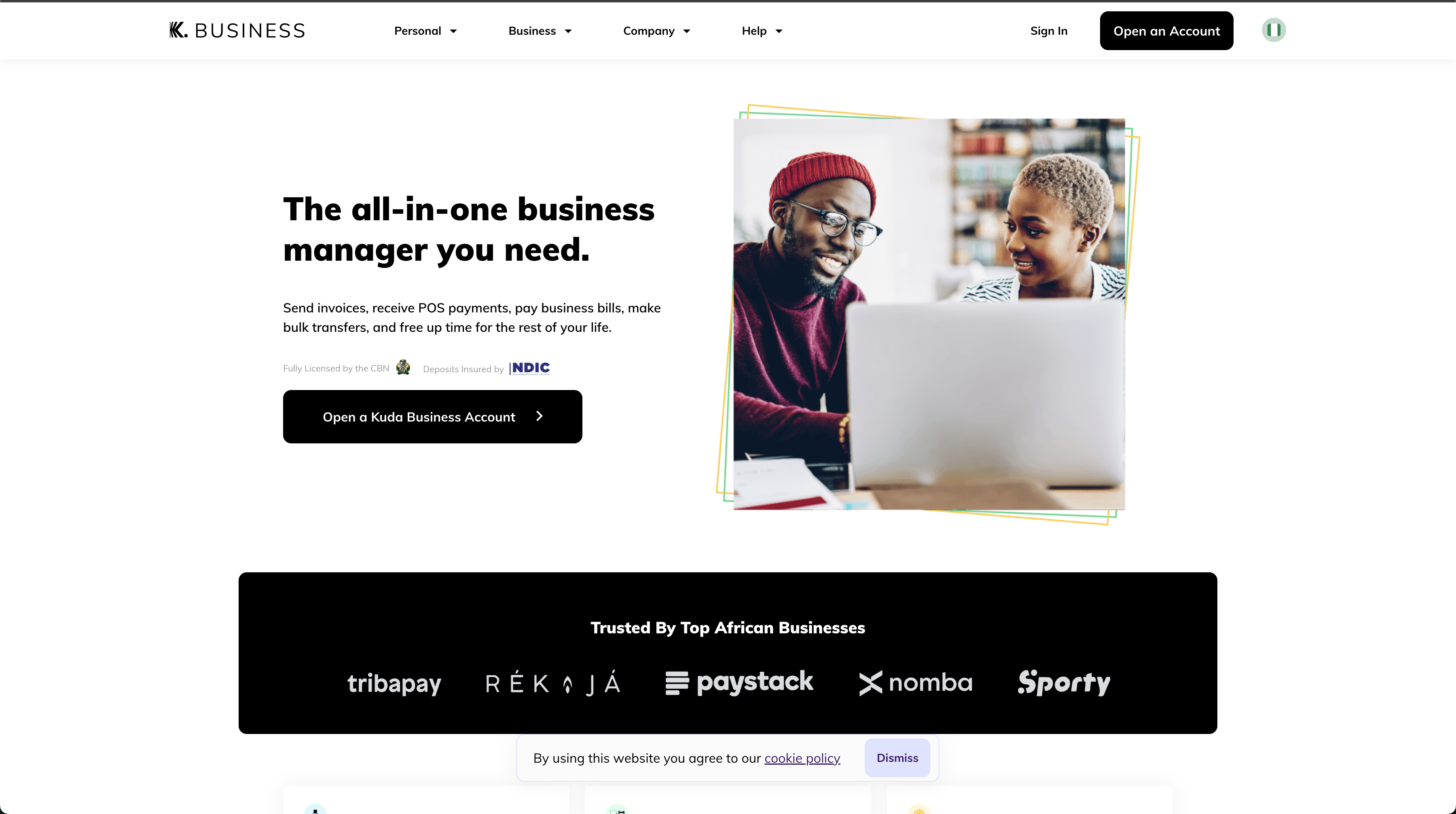 Kuda Business app screenshot